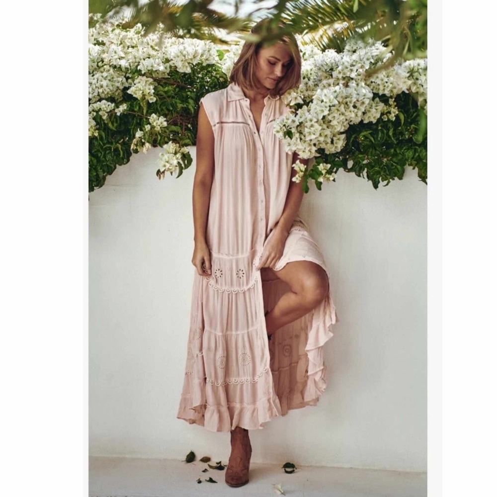 Free People Pretty Cozy Maxi Dress Size M